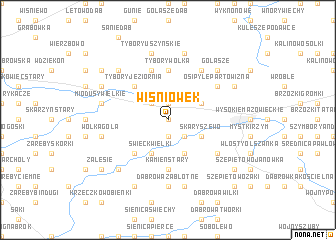 map of Wiśniówek