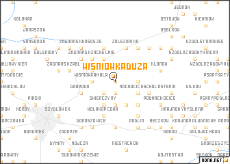 map of Wiśniówka Duża