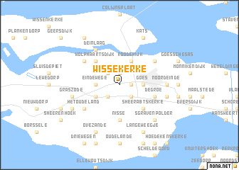 map of Wissekerke