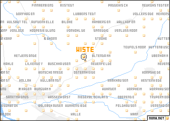 map of Wiste