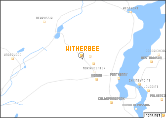 map of Witherbee