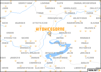 map of Witowice Górne