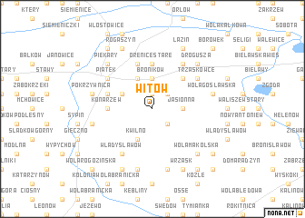 map of Witów