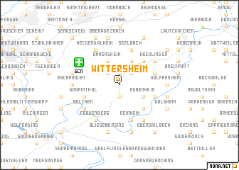 map of Wittersheim