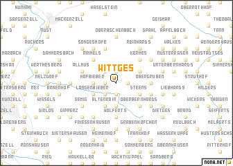 map of Wittges