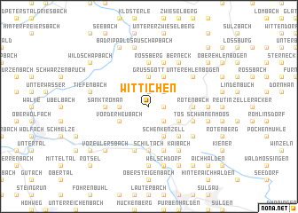 map of Wittichen