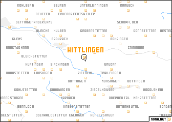 map of Wittlingen