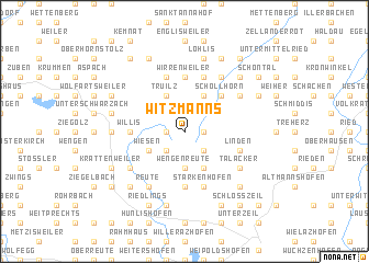 map of Witzmanns