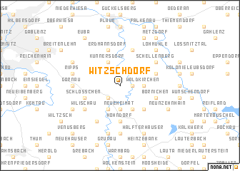 map of Witzschdorf