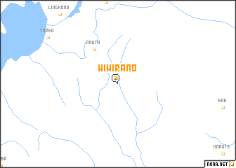 map of Wiwirano