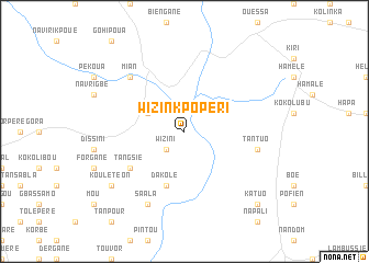 map of Wizin Kpopéri