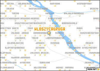 map of Włoszyca Druga