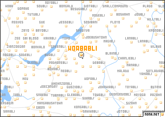 map of Woababli