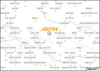 map of Wodynie