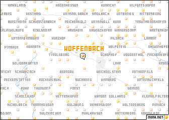 map of Woffenbach