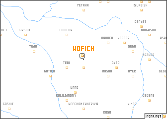 map of Wofich