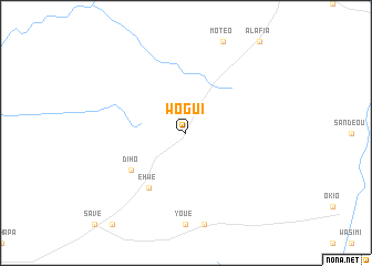map of Wogui