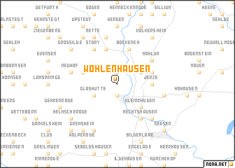 map of Wohlenhausen