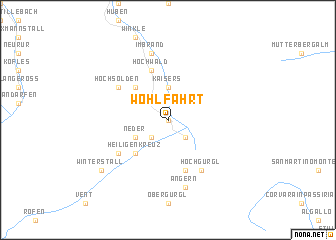 map of Wohlfahrt