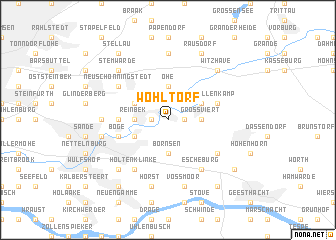 map of Wohltorf