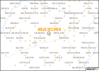 map of Wojciechów