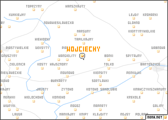 map of Wojciechy