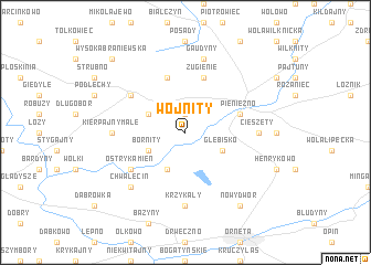 map of Wojnity