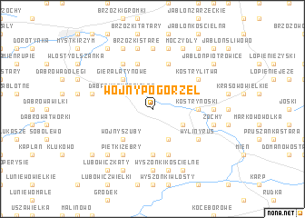 map of Wojny Pogorzel
