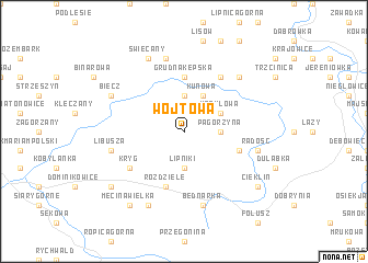 map of Wójtowa