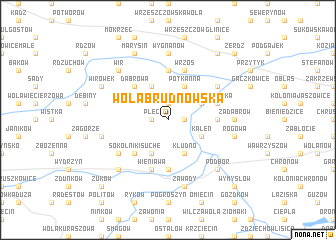 map of Wola Brudnowska