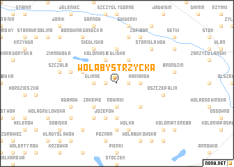 map of Wola Bystrzycka