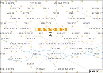 map of Wola Jajkowska