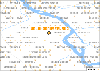 map of Wola Magnuszewska