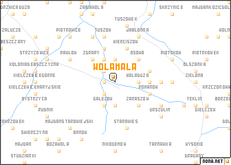 map of Wola Mała