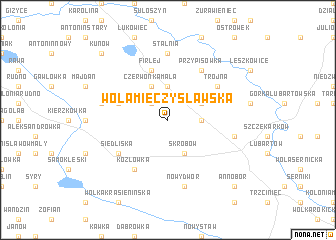 map of Wola Mieczysławska