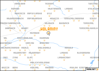 map of Wolaniny