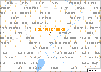 map of Wola Piekarska