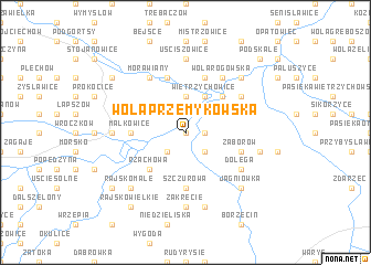 map of Wola Przemykowska