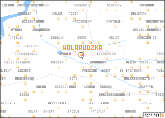 map of Wola Rudzka