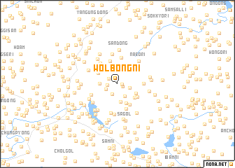 map of Wŏlbong-ni