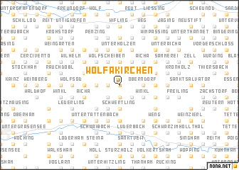 map of Wolfakirchen