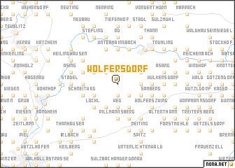 map of Wolfersdorf