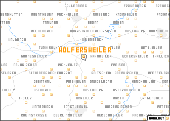 map of Wolfersweiler