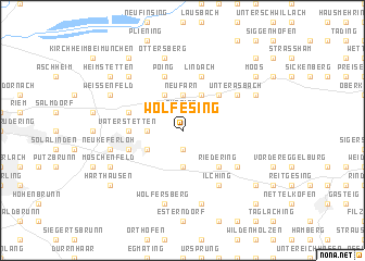 map of Wolfesing