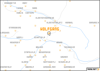 map of Wolfgang