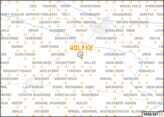 map of Wolfke