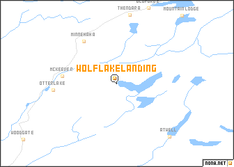 map of Wolf Lake Landing