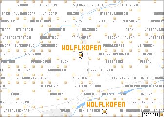map of Wölflkofen