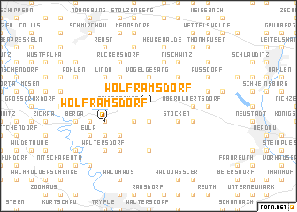 map of Wolframsdorf