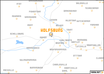 map of Wolfsburg